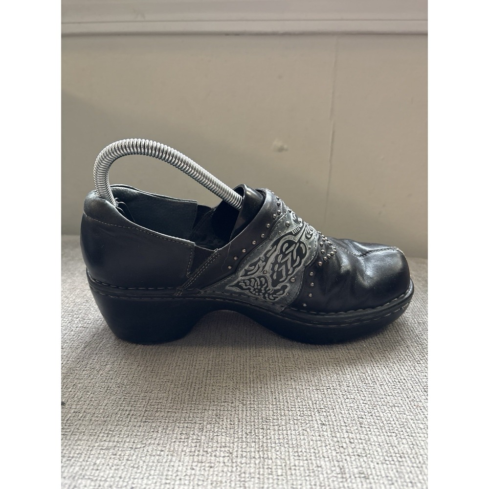 Ariat Fatbaby Shoes Womens Size 7.5 Black Leather Clogs Studded 10006777 - Picture 5 of 8